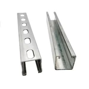 Various Grade Galvanized Standard Slotted C Channel Steel For Construction