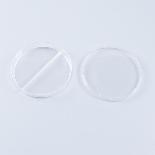 Round Compartment Sterile Petri Dish Medical Polystyrene