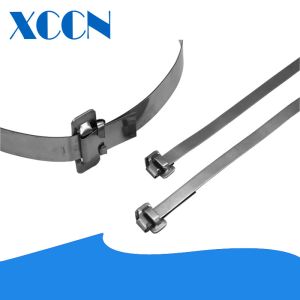 Secure Tightly Toothed Buckle Stainless Steel Cable Ties Band Double Enhanced
