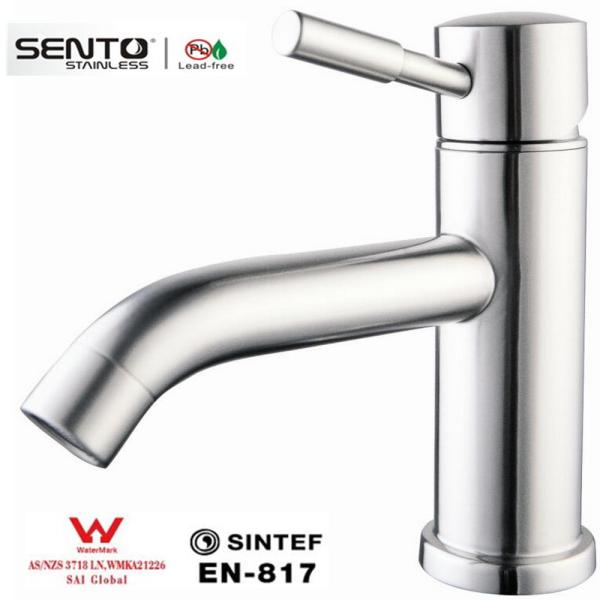 Buy SENTO deck mounted bathroom sink faucet with watermark at wholesale prices