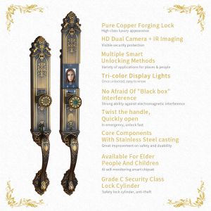 China Glomarket High Quality Smart Door Lock With Tuya App Palm Face Fingerprint recognition Electronic Door Lock on sale China Glomarket High Quality Smart Door Lock With Tuya App Palm Face Fingerprint recognition Electronic Door Lock on sale