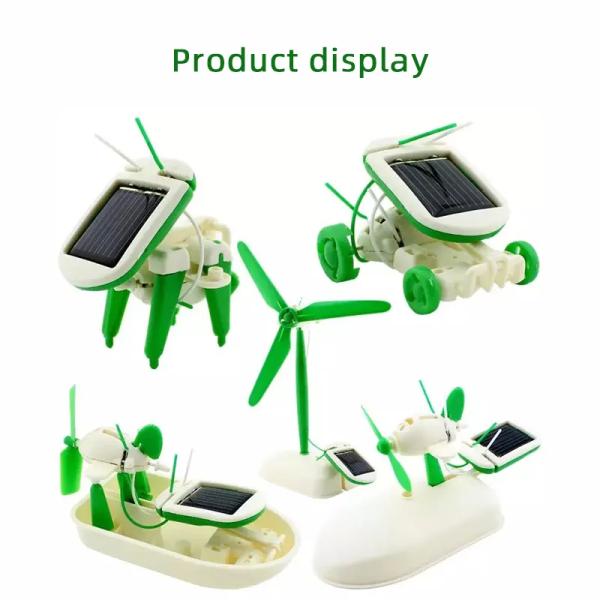 Solar Power Educational Toys 6 In 1 Diy 3d Solar Puzzle Adult Learning Toys