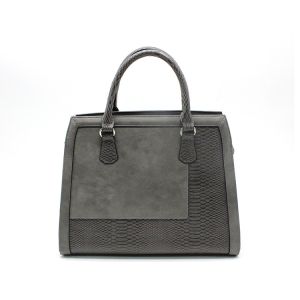 Polyester Lining Womens Leather Bag PU Black Leather Crossbody Bag