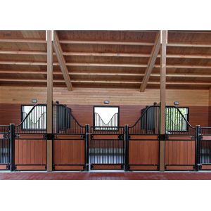 2.2m Height Portable Horse Stable Equipment With Galvanized Steel Tube Stall