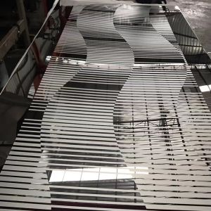 DIN Standard Elevator Stainless Steel Sheet 201 Mirror Finish Gold Etched