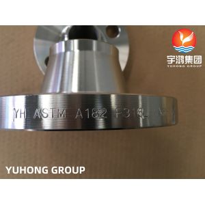China ASTM A182 F316L, UNS S31603 Stainless Steel Weld Neck Raised Face Forged Flange B16.5 on sale