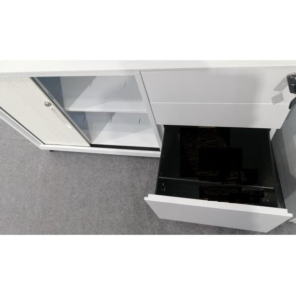 Left Sliding Door SPCC Mobile Office Filing Cabinet Right 3 Drawer