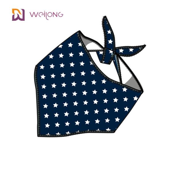 Poly Poplin Leopard Print Pet Bandana Customization Digital Printing Small Dog Bandanas