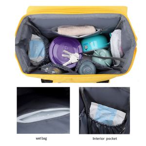 420d Waterproof Mommy Diaper Bag With Foldable Crib Anti Theft