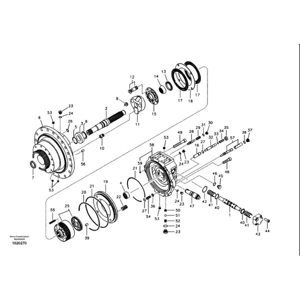 SA7 242-10590 SA7242-10590 SA724210590 Oil Sealing For VOLVO Heavy Excavator Travel Motor EC290B EC360B DH370-7 DX350LC