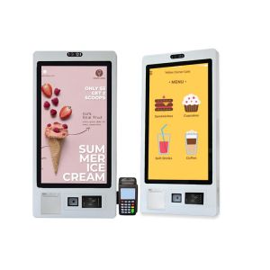 Window Interactive Touch Screen Kiosk Payment Checkout Touch Screen Ordering