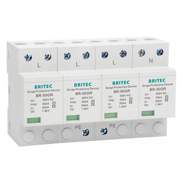 BRITEC 50GR Ac Lighting Surge Protection Device Spd surge protector 50ka Lightning Arrestor