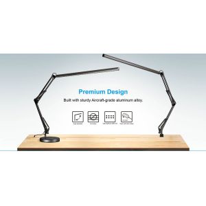 Dimmable Drafting Architect Task LED Nail Salon Table Lamp 5000K