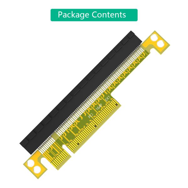 PCI Express 8X to 16X Riser Card 107mm Black PCB