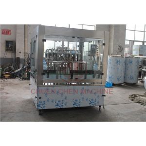 Juice Hot PET Bottle Filling Capping Labeling Machine / Plastic Bottling