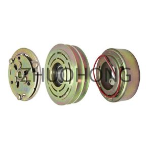 Auto AC Compressor Pulley Clutch Kit 2PK 130MM 12V For VW SVW SANTANA 3000 1.8