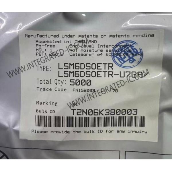 Buy LSM6DSOETR Sensor IC 6-Axis IMU LGA-14L iNEMO 6DoF Inertial Measurement Unit at wholesale prices