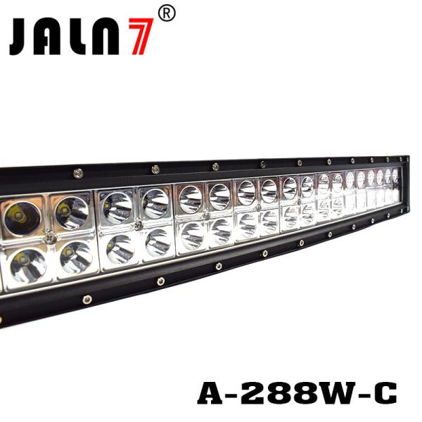 LED Light Bar JALN7 50Inch 288W Curved Spot Flood Combo LED Driving Lamp Super Bright Off Road Light LED Work Light Boat