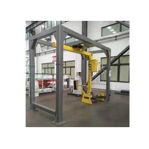 Motorized Conveyor 30 Pallets/Hour Rotary Arm Stretch Wrapper
