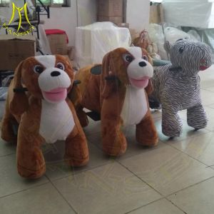 Hansel wholesale animal kids battery powered large plush ride with music