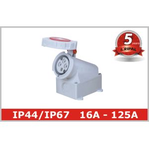 White 3 Phase Industrial Electrical Outlets Adapter 380V - 4150V