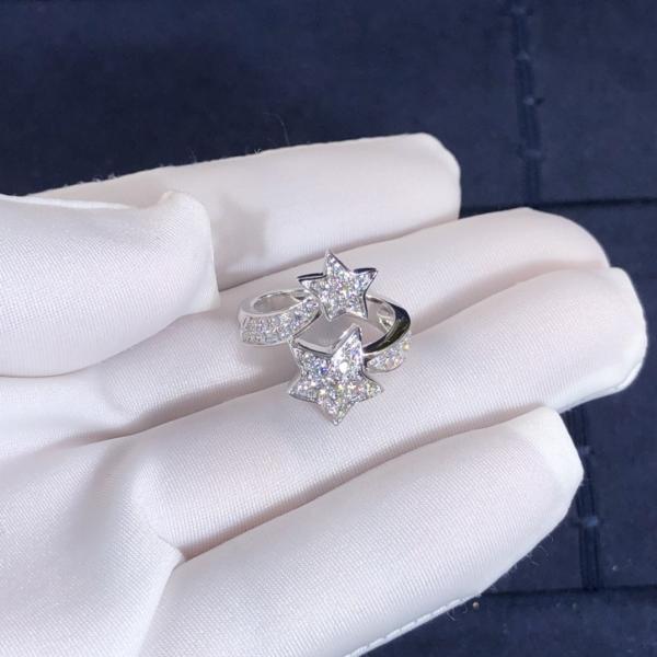 New Fashion Fine Jewelry Pure 18k Gold Jewelry Chane L COMÈTE GÉODE Vvs Natural Diamonds Ring
