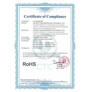 Shenzhen Yongchuangli Electronic Technology Co., Ltd. Certifications