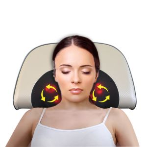 Hotel Heated Vibrating Pillow Homedics Rechargeable Shiatsu Heated Massage