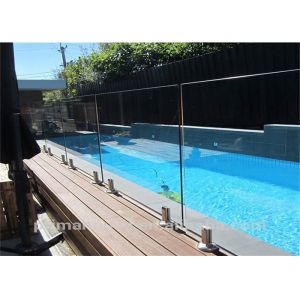 Quality Spigot Stainless Steel Tempered Glass Deck Railing Systems For Baluster Constrcution for sale