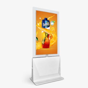 RTC Clock Double Sided Digital Signage Interactive Touch 55in