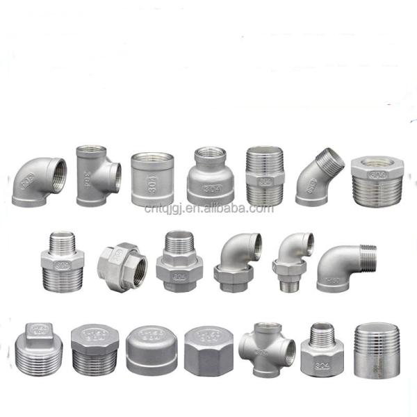Customized Support Stainless Steel 304 316 Casting Male and Female Threaded Pipe Fitting for Plumbing Connection Nipple