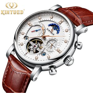 Custom Logo Leather Wrist Watch High Precision Accurate Travel Time