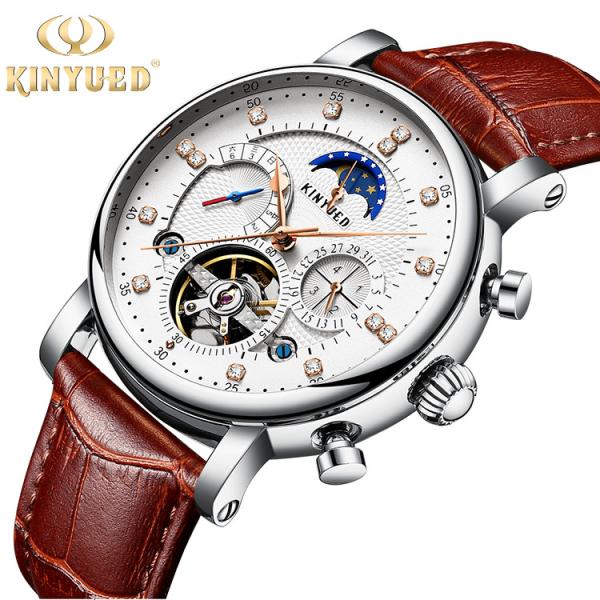 KINYUED Custom Logo Men Watch Automatic Mechanical Wrist Watch Chinese