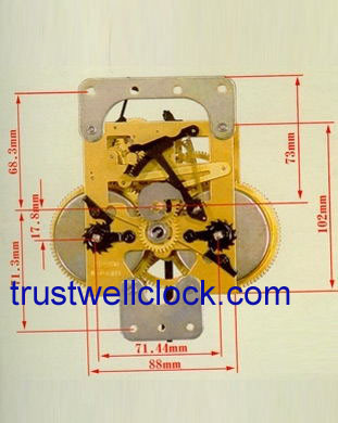 Buy wooden sterring clocks 15 or 31 day  movement, square  wall clocks with China made movement,  quartz  movement clocks at wholesale prices