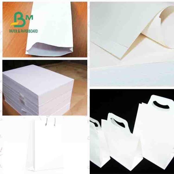 40-130gsm Kraft Liner Paper 100% Virgin Pulp Material White Color For Hand Bags