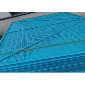 Blue 6mm Mesh Construction Safety Screens High Rise Safety Systems