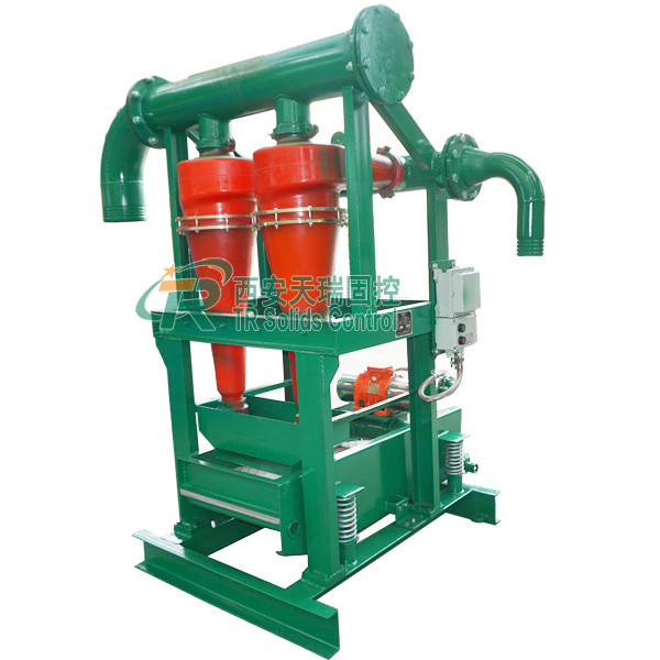 Skid-Mounted Sand Removal System , High Capacity Drilling Mud Desanding