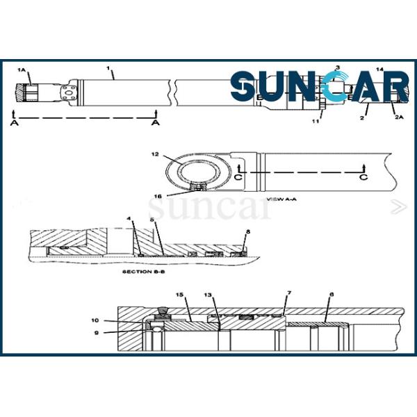 Replacement Seal Kit 3852908 Boom Cylinder Service Kit Fits 315D L C.A.T Excavator