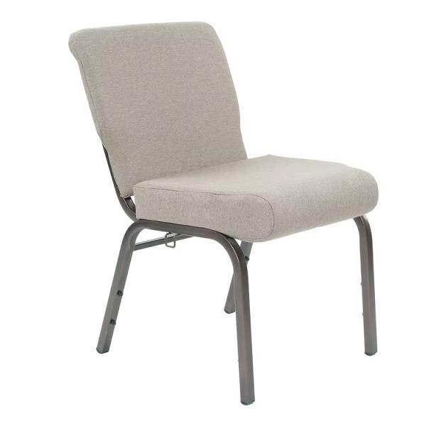 Popular Metal Frame Navy Blue Fabric Church Chairs For Modern Theater Furniture