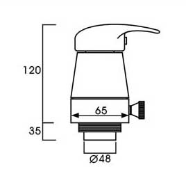 bathtub Faucet /bathtub switch ,mixer switch ,cold & hot water switch AHB-64
