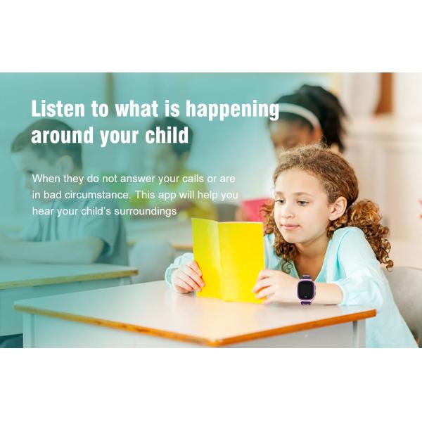 4G Kids Waterproof WiFi GPS Play Zoom Smart Watch Video Call Monitor