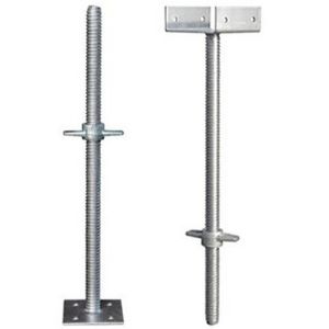 Quality Electro Galvanized Steel Scaffolding Adjustable Base Jack HDG Surface Treatment for sale