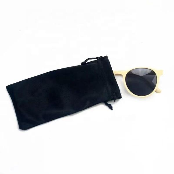Buy Customised Soft Drawstring Microfiber Pouch Glasses Case Tear Resistance at wholesale prices