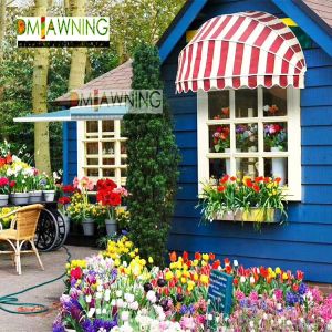 Commercial Folding European French Style Awnings Half Round Awning