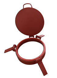 Modified Rubber/Nitrile Rubber Seal Material Carbon Steel Three-claw Manhole Cover for Powder Material Transport Tank