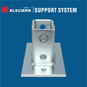 Galvanized Steel Strut Channel Post Base plate Double Column