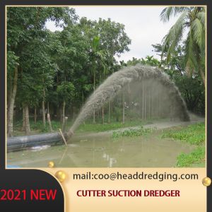 Sand Gold Cutter Suction Dredger Discharge Distance 700m 8 Inch