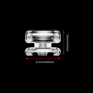 Ultimate Grip Combo for Switch 2: 4-Pack of Transparent Caps Featuring 2 Soft