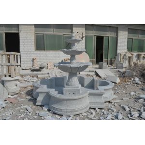Water Pool Fountain With Lion Statue Odm Stone Carving Sculpture