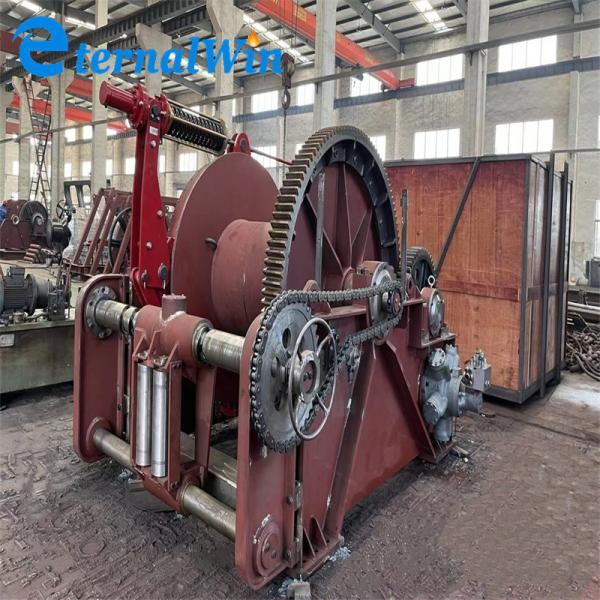 Buy 2 Ton-60 Ton Hydraulic Anchor Winch Single Or Double Drum at wholesale prices